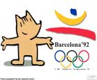 Λογότυπο και μασκότ το 1992 Ολυμπιακοί Αγώνες στη Βαρκελώνη, Cobi, όπου έλαβαν μέρος 9364 αθλητές από 169 χώρες